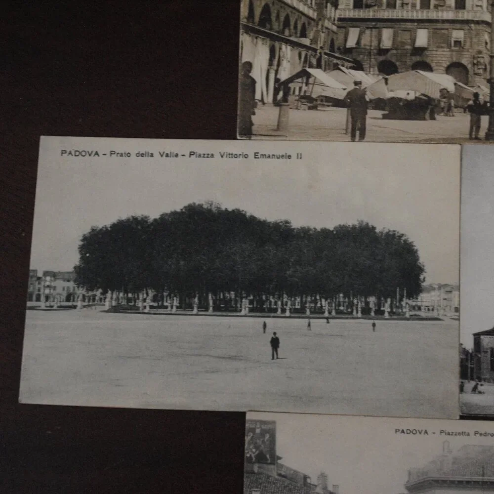 Lot of 7 Antique/Vintage 1910s-1930s Padova, Italy Unused Scenic Postcards Craft